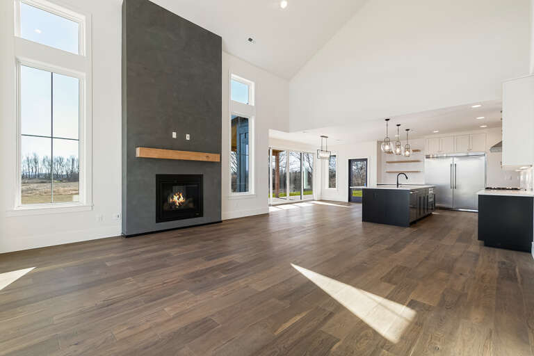 Modern Transitional House Plan #2464-00098 Build Photo