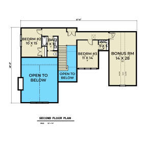 Second Floor for House Plan #2464-00098
