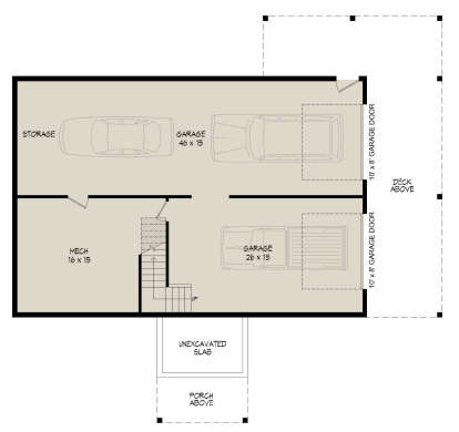 Basement for House Plan #940-00777