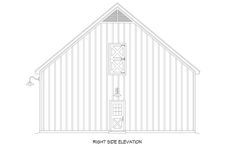 Barn House Plan #940-00780 Elevation Photo