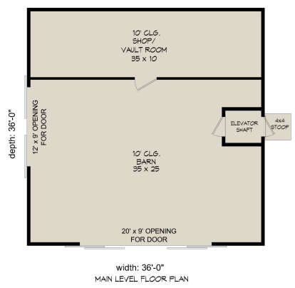 Garage Floor for House Plan #940-00780
