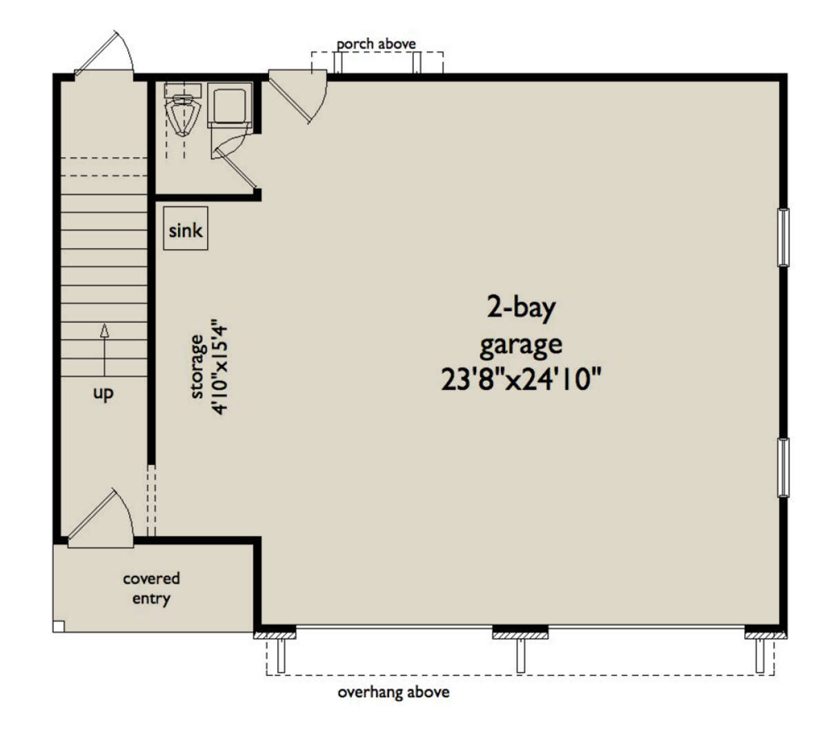 Garage Floor for House Plan #957-00106