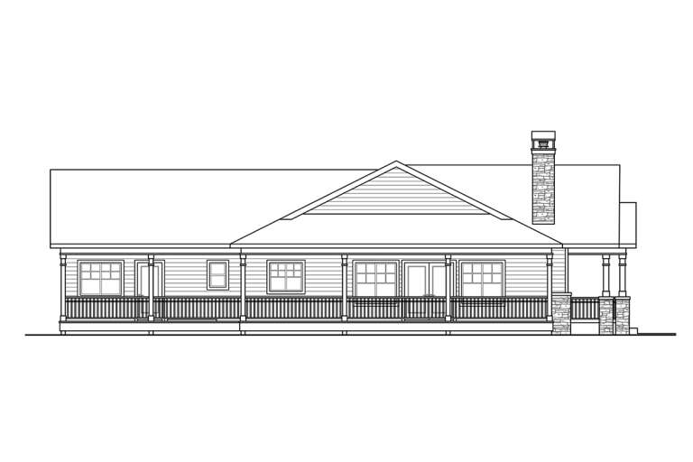 Craftsman House Plan #035-01061 Elevation Photo