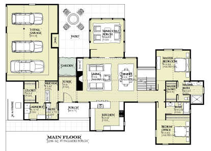 Main Floor  for House Plan #1637-00167