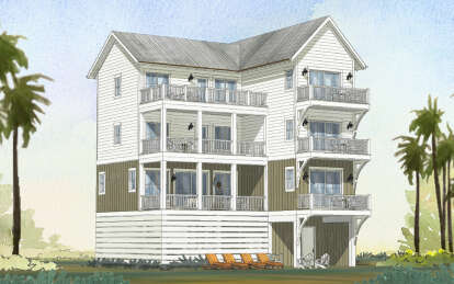 House Plan House Plan #29099 Angled Rear Elevation