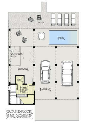 Lower Floor for House Plan #1637-00168
