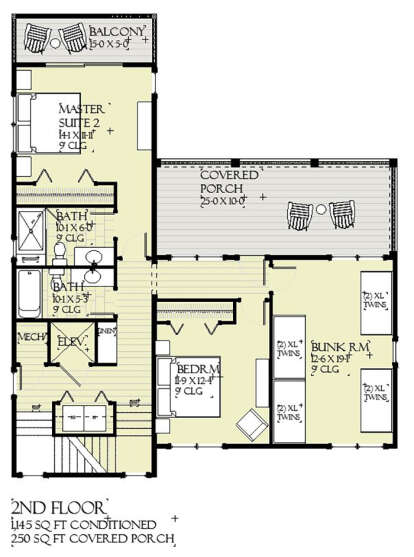 House Plan House Plan #29099 Drawing 3