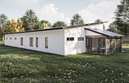 Barn House Plan #963-00780 Elevation Photo