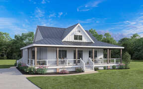 Modern Farmhouse House Plan #009-00350 Elevation Photo
