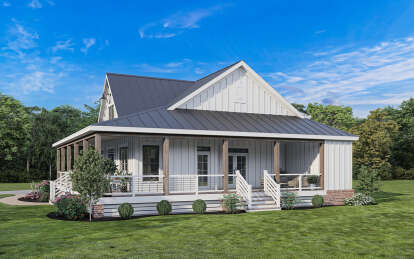 Modern Farmhouse House Plan #009-00350 Elevation Photo