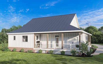 Modern Farmhouse House Plan #009-00350 Elevation Photo