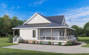 Modern Farmhouse House Plan #009-00350 Elevation Photo