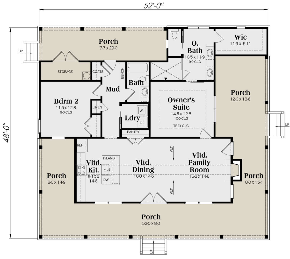 Main Floor  for House Plan #009-00350