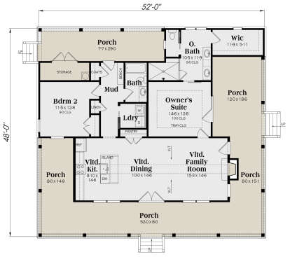 Main Floor  for House Plan #009-00350