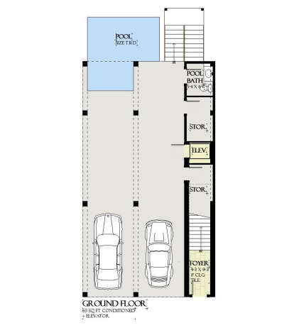 Lower Floor for House Plan #1637-00169