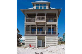 Coastal House Plan #1637-00170 Elevation Photo
