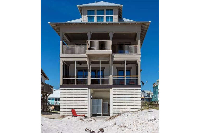 Coastal House Plan #1637-00170 Elevation Photo