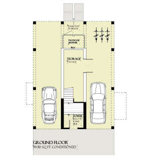 Lower Floor for House Plan #1637-00170