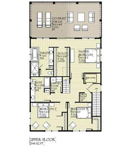 Second Floor for House Plan #1637-00171