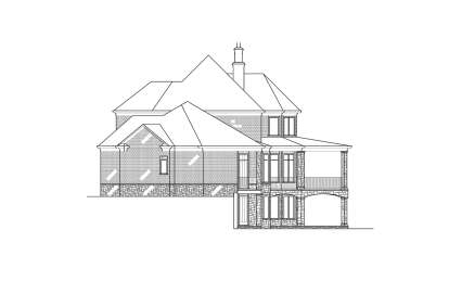 European House Plan #4195-00055 Elevation Photo
