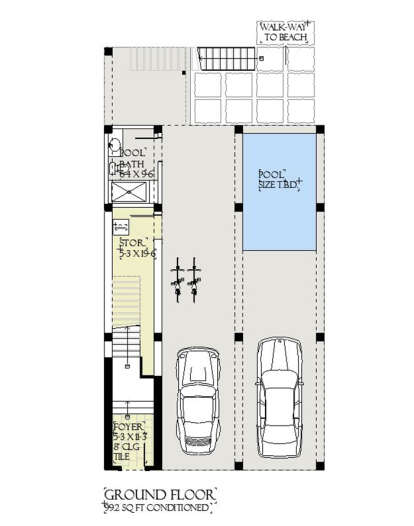 Lower Floor for House Plan #1637-00172