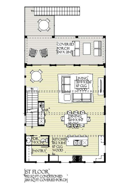 Main Floor for House Plan #1637-00172