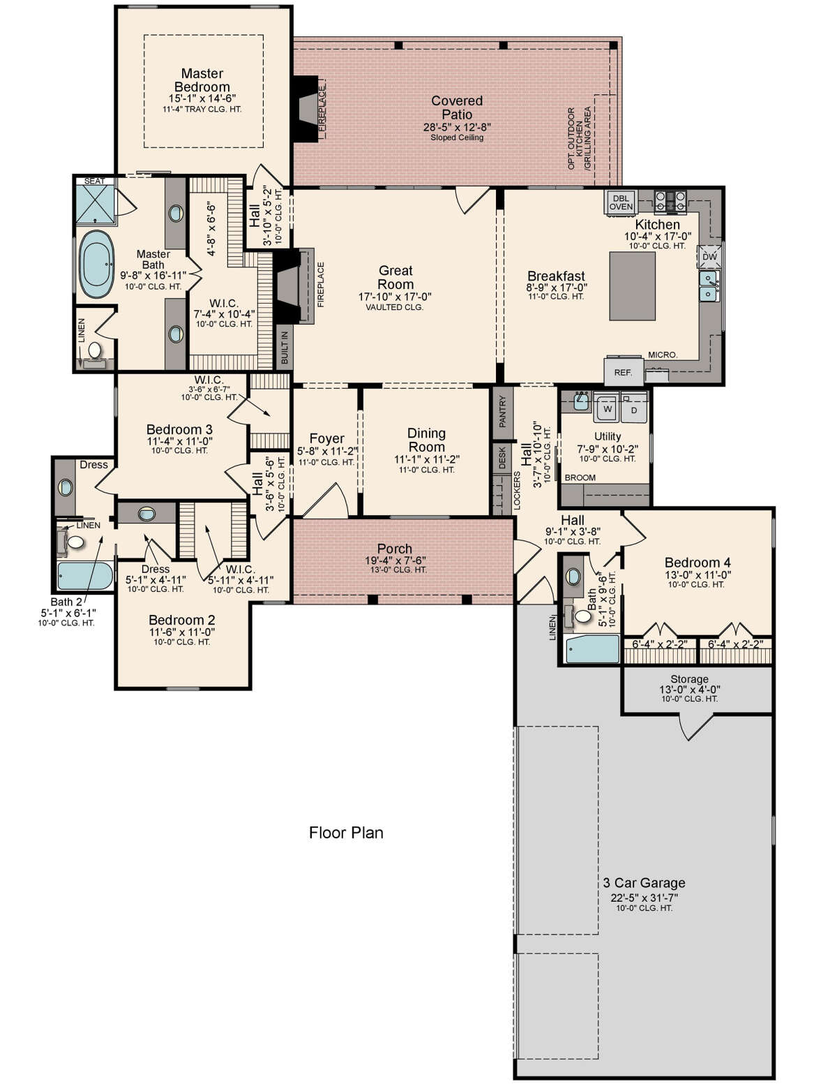 Main Floor  for House Plan #5995-00027