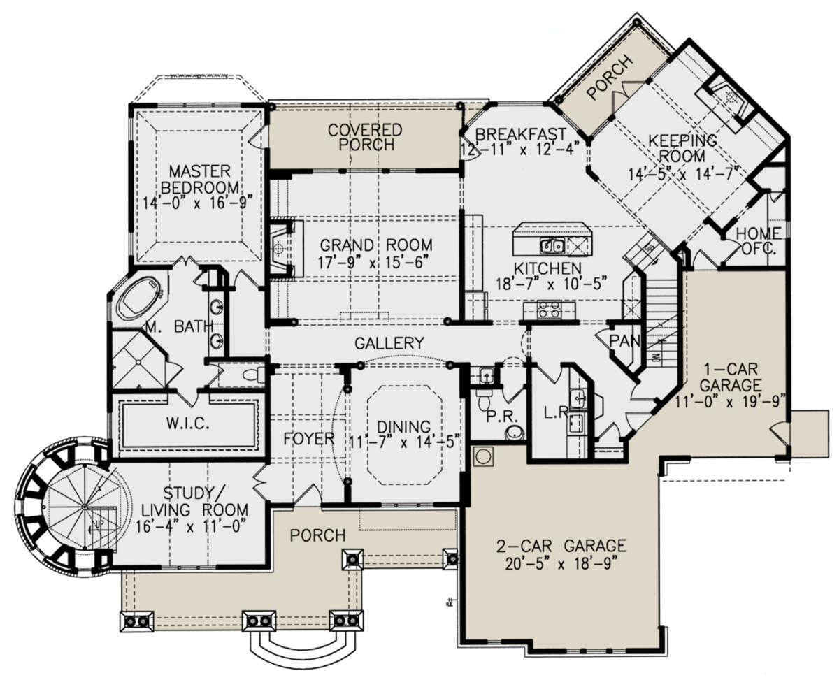 Coastal Plan: 3,448 Square Feet, 4 Bedrooms, 3.5 Bathrooms - 699-00370