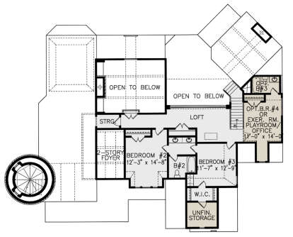 Second Floor for House Plan #699-00370