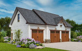 Craftsman House Plan #699-00372 Elevation Photo