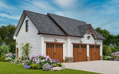 Craftsman House Plan #699-00372 Elevation Photo