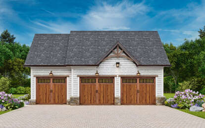 Craftsman House Plan #699-00372 Elevation Photo