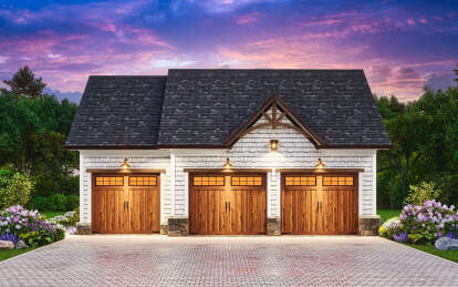 Craftsman House Plan #699-00372 Elevation Photo
