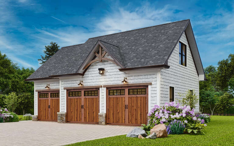 Craftsman House Plan #699-00372 Elevation Photo