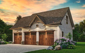 Craftsman House Plan #699-00372 Elevation Photo