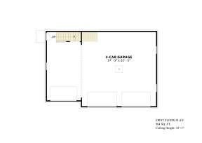 Garage Floor for House Plan #699-00372