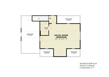 Second Floor for House Plan #699-00372