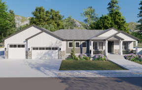 Craftsman House Plan #2802-00218 Elevation Photo