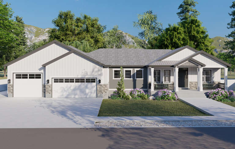 Craftsman House Plan #2802-00218 Elevation Photo