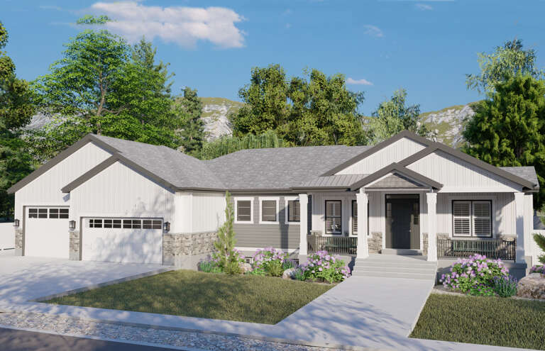 Craftsman House Plan #2802-00218 Elevation Photo
