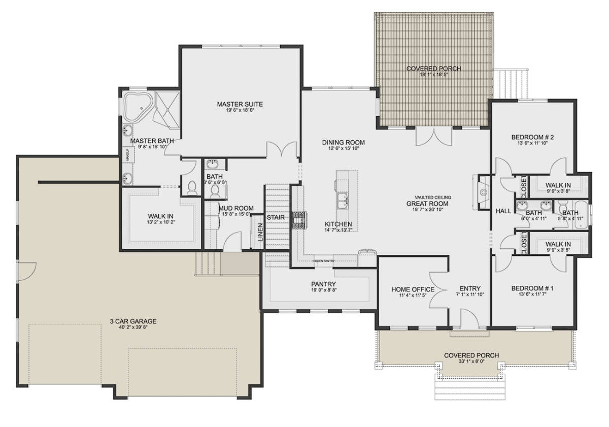 Main Floor  for House Plan #2802-00218