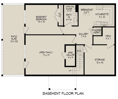 Basement for House Plan #940-00781