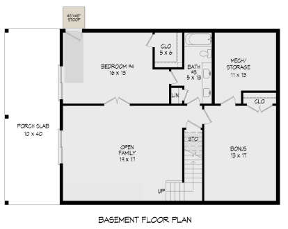 Basement for House Plan #940-00782