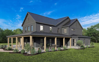 Barn House Plan #009-00351 Elevation Photo