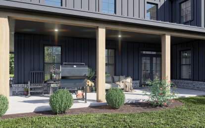 Barn House Plan #009-00351 Elevation Photo