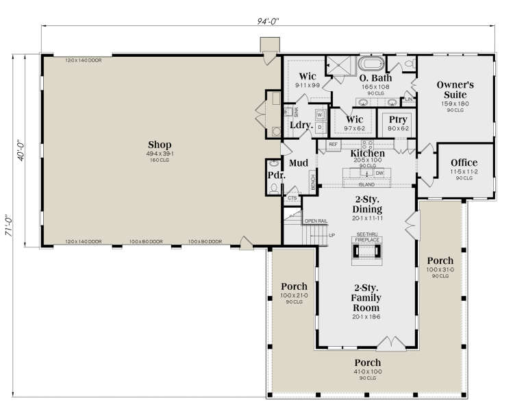 House Plan House Plan #29122 Drawing 1