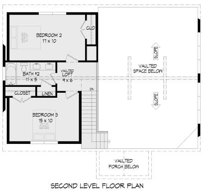 Second Floor for House Plan #940-00784