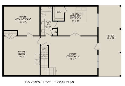 Basement for House Plan #940-00784