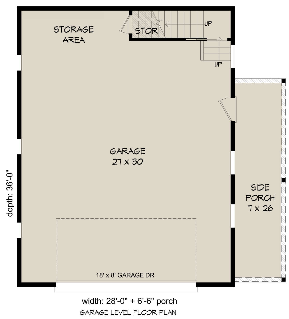 Garage Floor for House Plan #940-00786