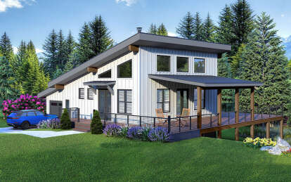 Modern House Plan #940-00787 Elevation Photo